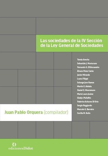 Las Sociedades De La Iv Sección De La Ley General De Socieda