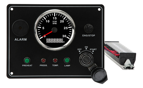 Panel De Tacómetro Multifunción Marine Instrument 3000 Rpm