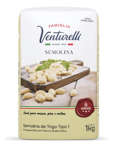 Farinha Semolina De Trigo Venturelli 1kg