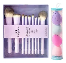 Comprar Set Maquillaje C\u002F Brochas Pinceles Y Esponjas Difuminadoras