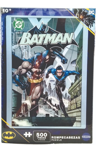 Puzzle Batman Y Robin Dc Comics 500 Piezas Vulcanita