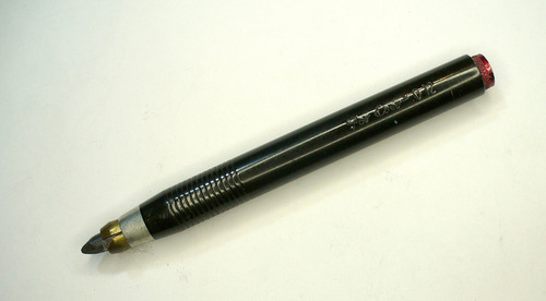 Portaminas Texa Aluminio Para Mina De 6mm. Antiguo Esmaltado Negro (Usado)