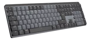 Logitech Mx Mechanical, Teclado Recargable De Alto Desempeño Color del teclado Grafito Idioma Español España