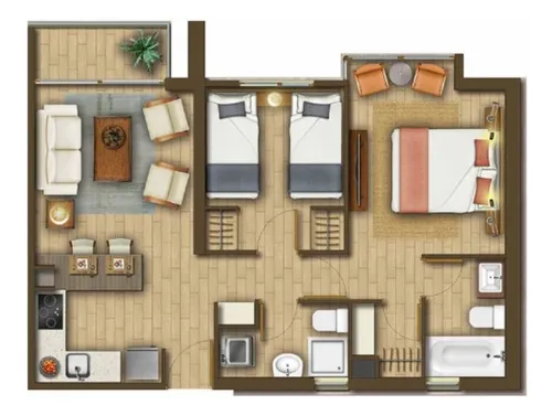 Departamento 2d-2b Nuevo En Venta