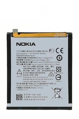 Imagen 1 de 1 de Batería Nokia 7.1 Garantizada Tienda Quito