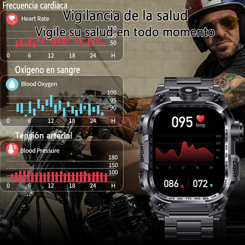 Reloj Inteligente Hombre Reloj Inteligente Bluetooth Llamada