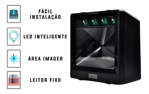 Leitor De Código De Barras Fixo Pdv Usb 2d Qr Code Baisec