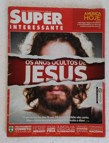Revista Super Interessante Nº 293 - Anos Ocultos De Jesus