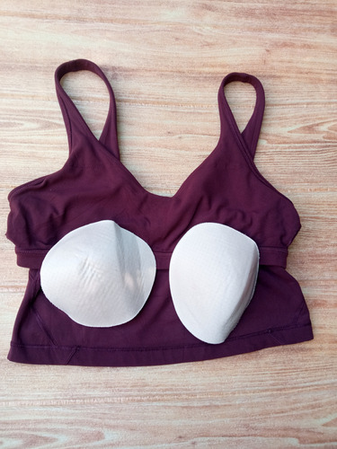 Lululemon - Aling Camiseta Top De Yoga Para Dama. Bordó Lisa Chica ( 6 )