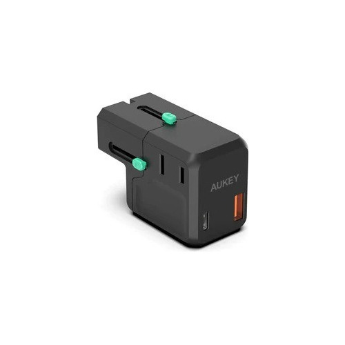 Aukey Cargador De Viaje Universal 36w 1 Usb-a Y 1 Usb-c