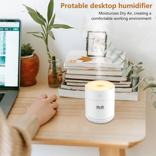 Mini Humidificador Para Recámara Portátil Luz Nocturna 2 Mod