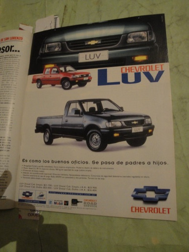 Publicidad Chevrolet Luv Pick Up Año 1998