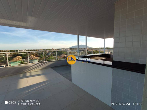 Maravilhosa Cobertura Com 3 Dormitórios À Venda, 134 M² Por R$ 350.000 - Atlântica - Rio Das Ostras/rj - Co0044