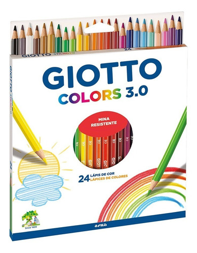 Lapices De Colores Lapiz Giotto Colors 3.0 Caja X 24 Colores