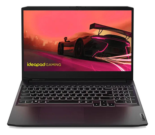 Notebook gamer  Lenovo IdeaPad 15ACH6  shadow black 15.6", AMD Ryzen 5 5600H  8GB de RAM 256GB SSD, NVIDIA GeForce GTX 1650 60 Hz 1920x1080px Windows 11 Home