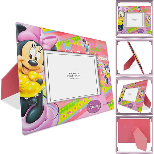Porta Retrato Infantil Minnie 10x15 Cartonado Disney 