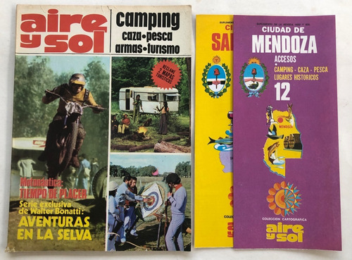 Aire Y Sol Nº 25 Caza Pesca Camping C/mapas Octubre 1974