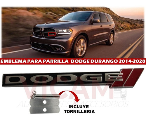 Emblema Para Parrilla  Dodge Durango  2014-2020