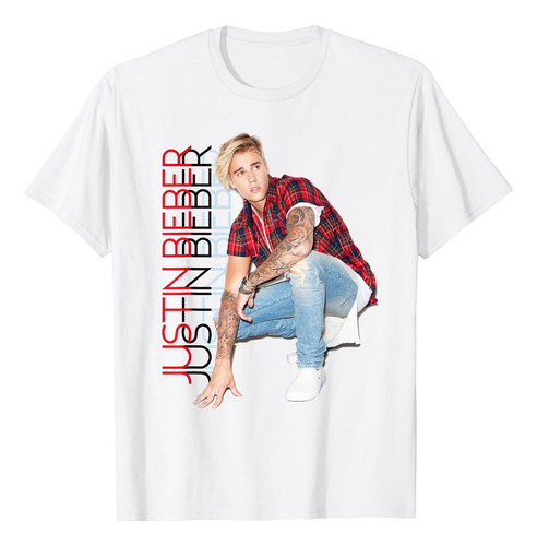 Camiseta Alta Oficial De Justin Bieber