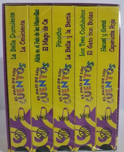   10 Cuentos En  5  Vhs.