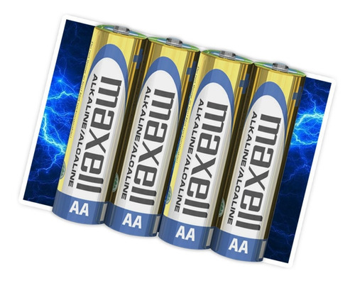 Pila Alcalina Aa Común Lr6 Pack X 4 Unidades De 1,5 V Maxell