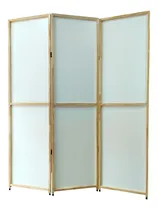 Comprar Biombo Plegable De Madera 3 Hojas Separador De Ambientes 