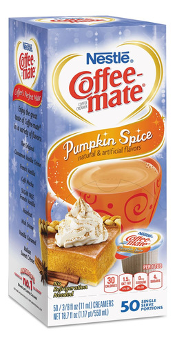 Nestlé Coffee Mate Pumpkin Spice Pack De 50 Cremitas Importa