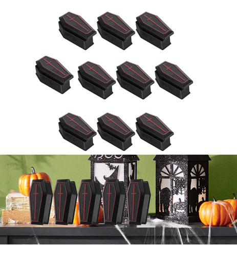M 10x Mini Cajas De Ataúd Decoración De Halloween Con