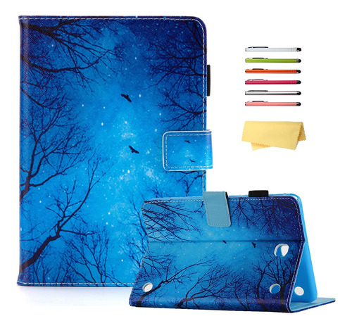 Fundas P/ Tablet Ucovers Azul, Diseño Cielo Estrellado