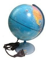 Globo Terraqueo Gloter 25 Cm Con Luz Base Plast Cod 257w