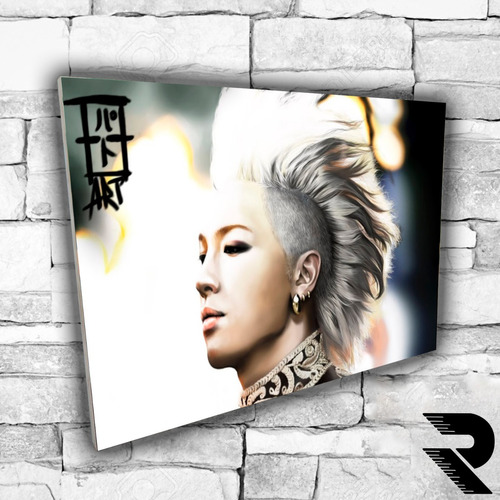 Cuadro De Taeyang | 2 | Bigbang | 30x21 Cm