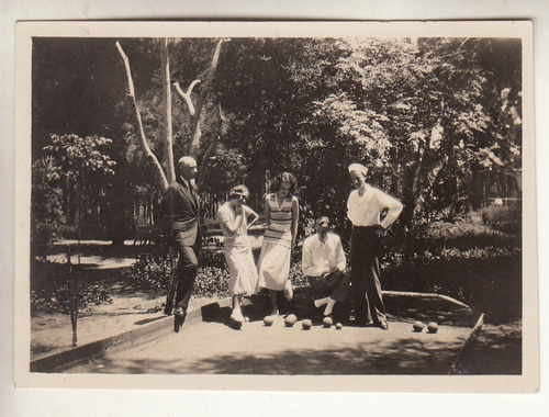 1932 Nueva Helvecia Fotografia Social Jugando A Las Bochas