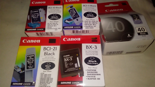 Cartucho Canon Bci-10,bci-11,bci-21,bx3 Y Canon  Pixma 40