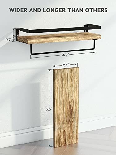 Imagen 8 de 9 de Amada Homemueblar Estantes Flotantes, Estante De Baño Con B