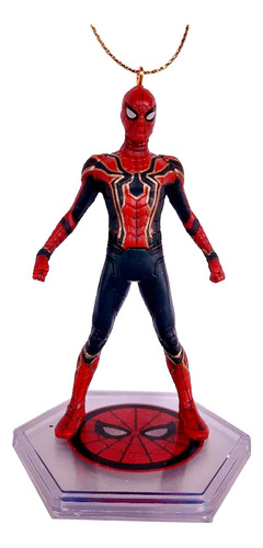 Spider Man Infinity War Figurine Adorno Navideño Para Arbol