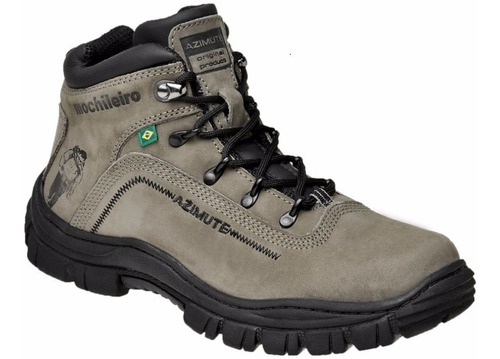 Bota Adventure Motociclista Caminhada Em Couro Azimute 601