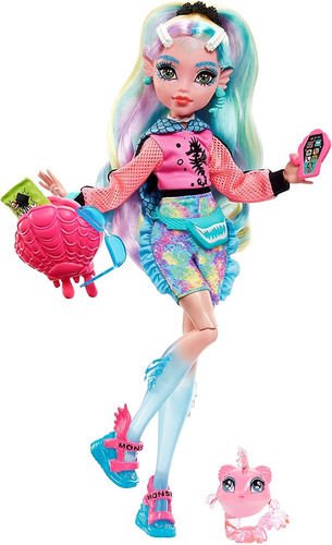 Monster High Boneca Lagoona Azul 27cm C/ Acessórios Oficial