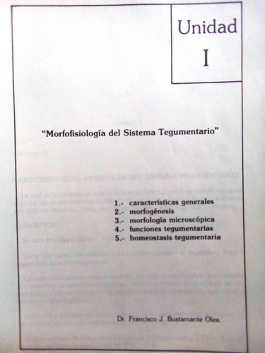 Sistema Tegumentario - Dr. Francisco Bustamante Olea (Usado)