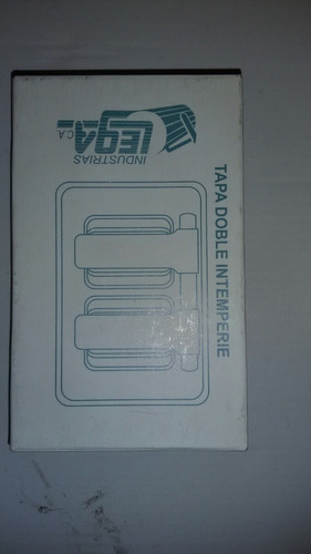 Imagen 4 de 4 de Tapa A Prueba De Imtenperie Doble Plastica.