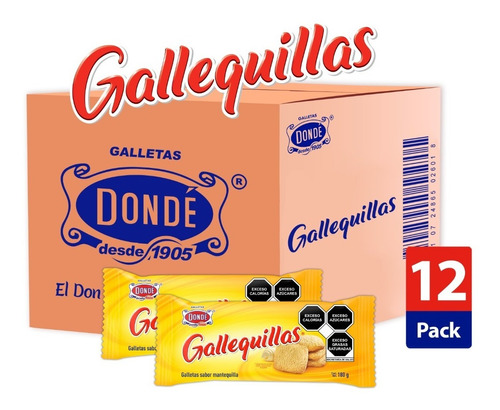 Gallequillas Caja 12/180g - Galletas Dondé