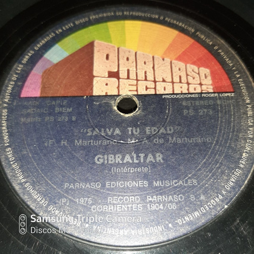 Simple Gibraltar Parnaso Records 273 C20