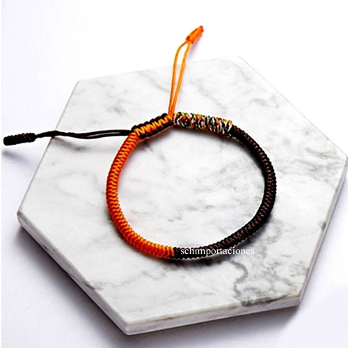 Imagen 2 de 7 de Nueva Pulsera Tibetana De La Suerte - Bicolor -