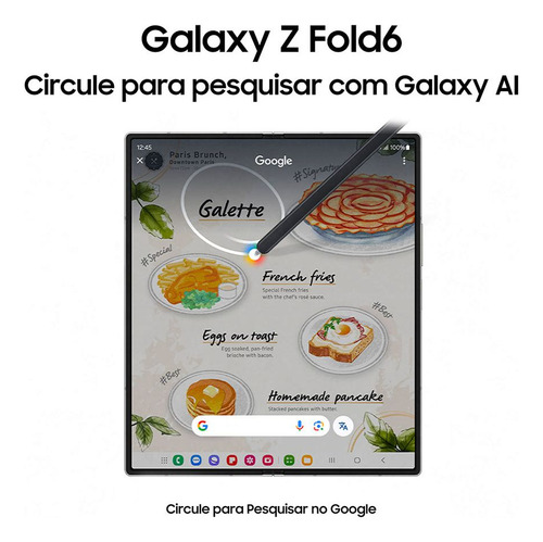 Samsung Galaxy Z Fold6 - Preto - 512 GB - 12 GB