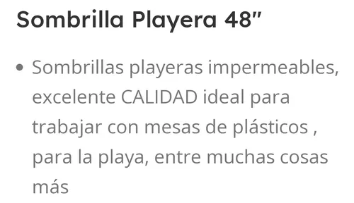 Sombrilla Playera 48