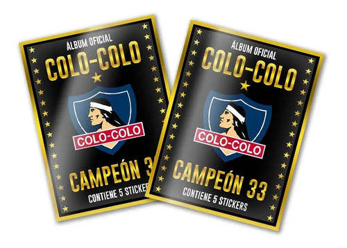 Pack 10 Sobres Álbum Colo-colo Campeón 33 Estrellas Original