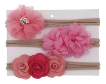 Comprar Set Balacas Flores Accesorios Cabello Para Niña Bebe 