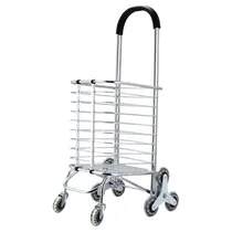 Comprar Carro Feria Aluminio 8 Ruedas Plegable 30kg Carrito Escalera