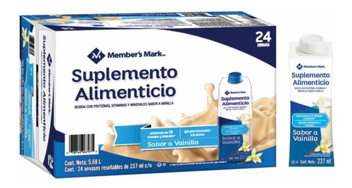 Suplemento Alimenticio Vainilla 24pz 237ml C/u*envio Gratis