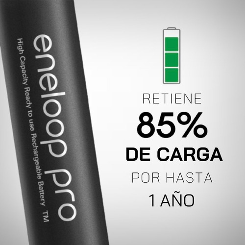 Kit 8 Pilas Aaa Recargables Panasonic Eneloop Pro + Cargador