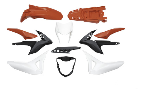 Kit De Plasticos Completo Honda Xr190l Rojo Mtc